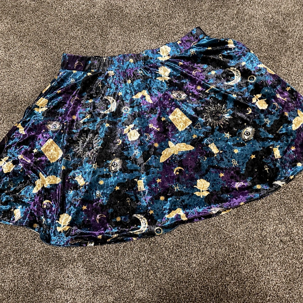 Velvet skater skirt with pockets size 2 (2xl)